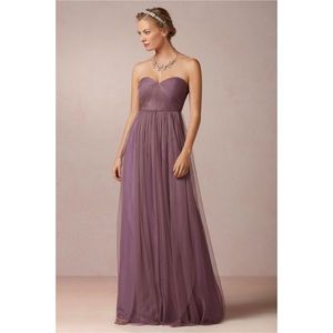 BHLDN Jenny Yoo Annabelle Dress Soft Plum