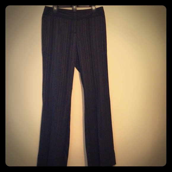 Cache Black Stripped Pants
