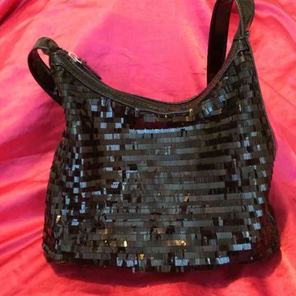 Black sequin purse - Picture 1 of 4