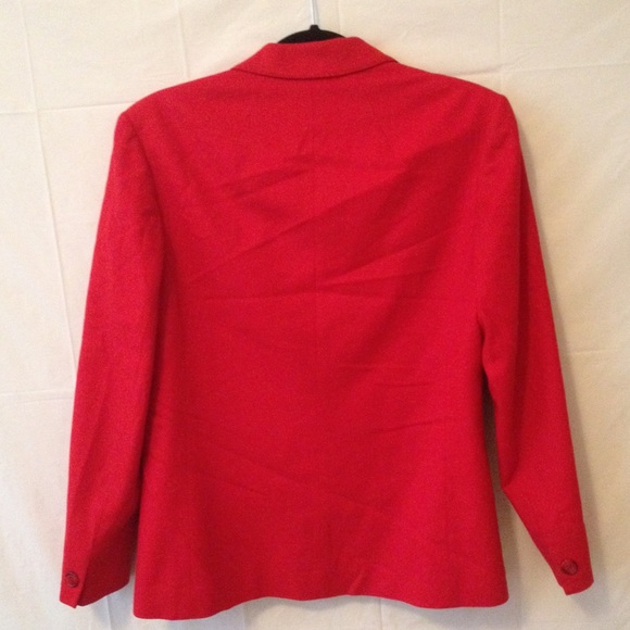 Vintage Red Pendleton 100% Pure Virgin Wool Blazer - Picture 3 of 3