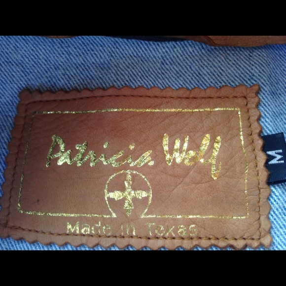 Patricia Wolf designer denim & leather jacket