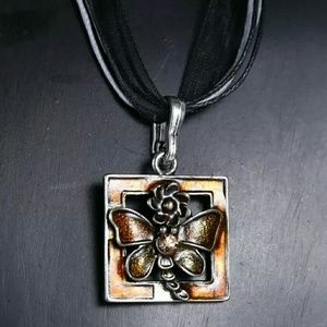 2" Butterfly Pendant Necklace Adjustable New