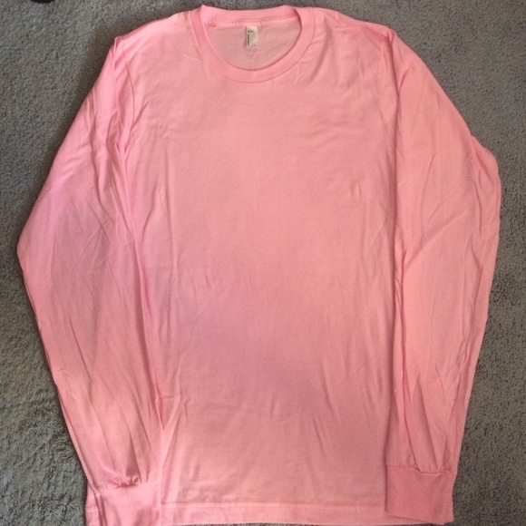 American Apparel Pink Long Sleeve