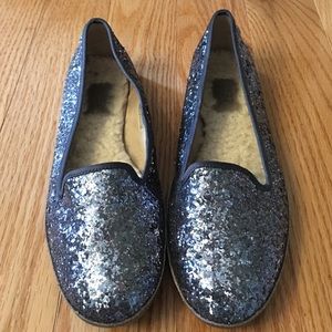 UGG alloway glitter flats size 8