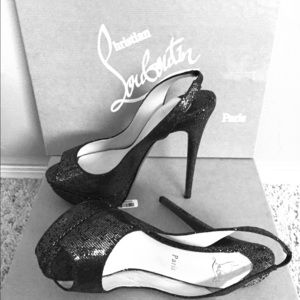 Christian Louboutin- Lady Peep Bling Spotlight