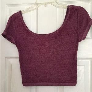 Mossimo Purple Crop Top