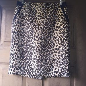Outback Red cheetah print skirt.