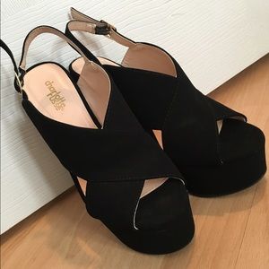 Charlotte Russe Black Wedges