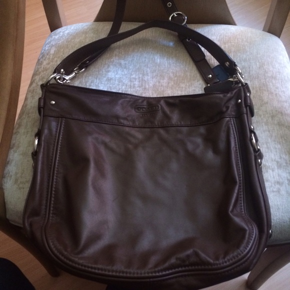 Brown coach bag