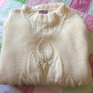 Anthropologie cream sweater