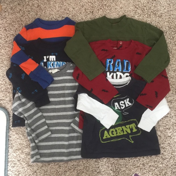 7 piece Boys Long Sleeve Lot - 18 months to 2T.