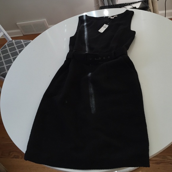 Banana Republic Tweed Black Dress