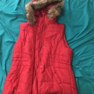 New York & Company red vest
