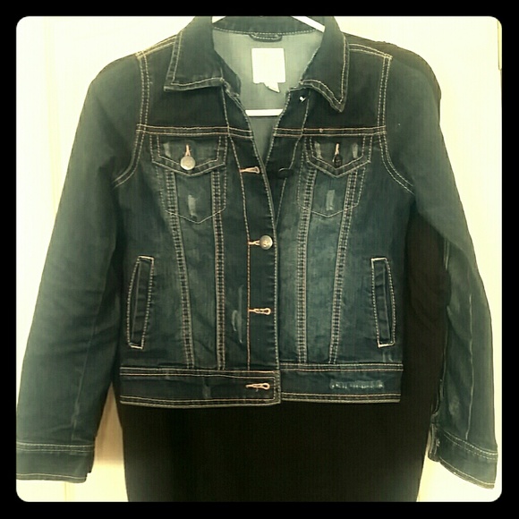 Children's Place size 10/12 dark blue jean jacket