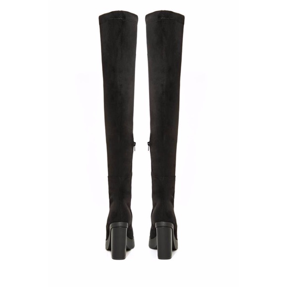 Miista Black Over The Knee Neoprene Emi Boots Sz 8 - Picture 4 of 4