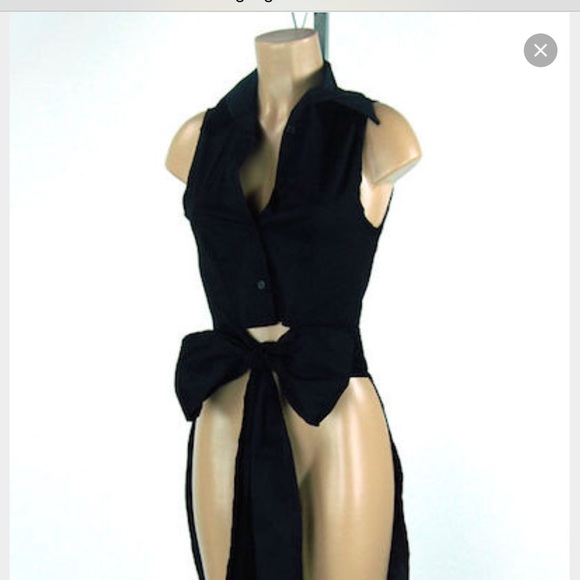 Black Highlow Bow Shirt