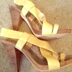 Michael Kors Wood Sandal Heels