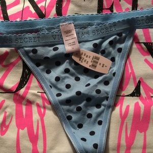 SMALL NWT VS signature cotton string thong