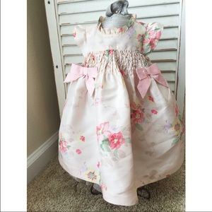 Baby Janie and Jack 100% Silk Dress 0-3 mos.