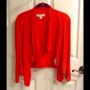 Michael Kors Short Orange Cardigan