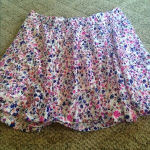 Candies white and lace floral skirt