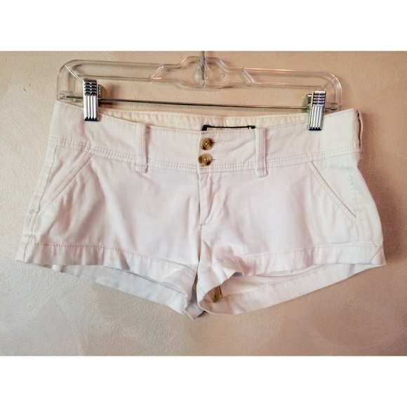 A&F white shorts