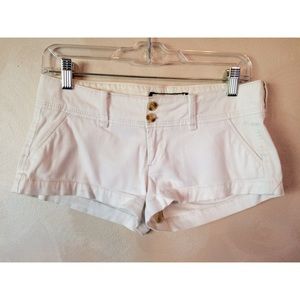 A&F white shorts