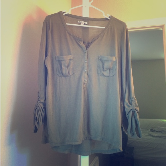 AE olive green shirt