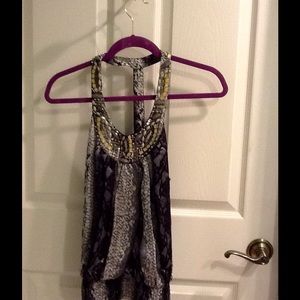 Bebe Animal print party halter