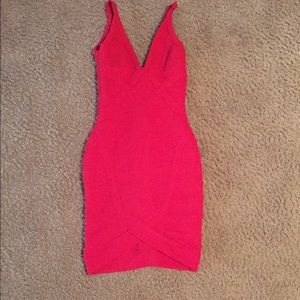 Red bandage dress