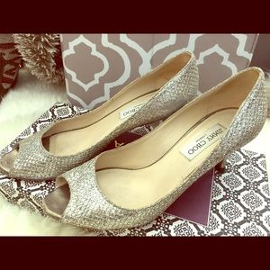 Glittery pumps. 2 inch heel. Super comfortable