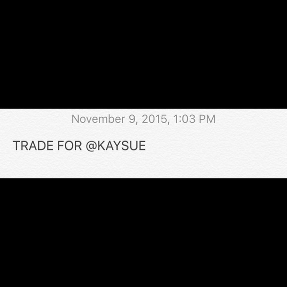 TRADE FOR @KAYSUE