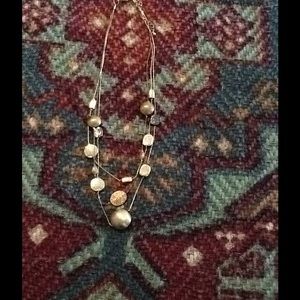 Gold  circle layer necklace