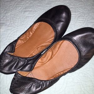 Lucky Brand flats, black, size 8.