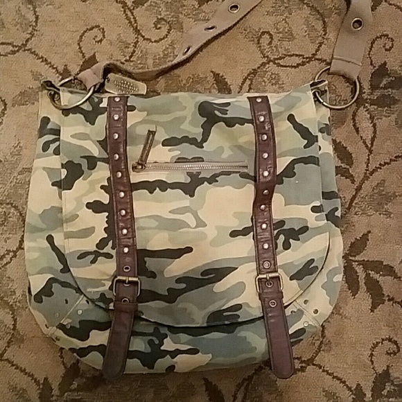 Army color handbag