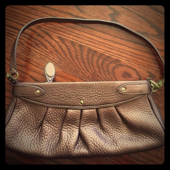 Cole Haan worn once bronze leather shoulder bag