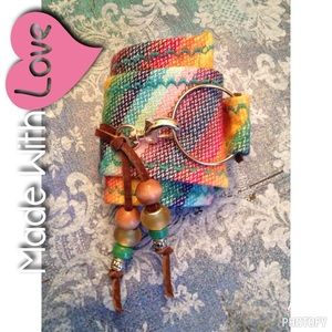 Hand Crafted cuff bracelet fully adjustable