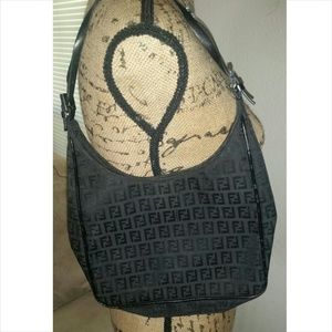Black Monogram FENDI Satchel