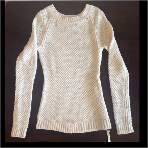 Cream crew neck sweater
