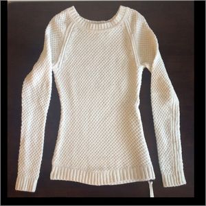 Cream crew neck sweater