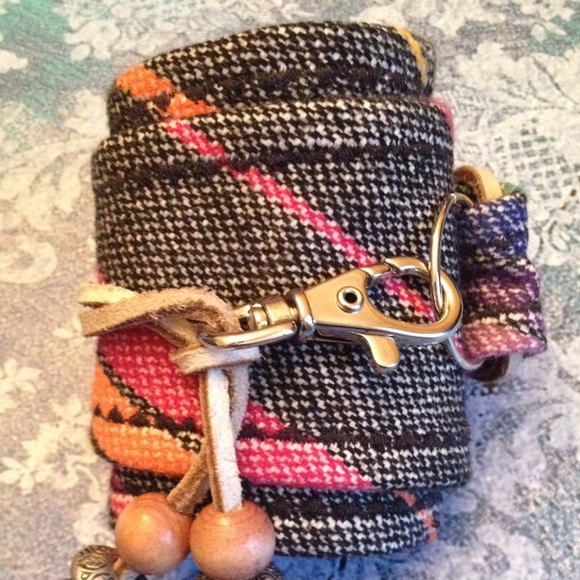 Handcrafted adjustable wrap cuff bracelet - Picture 2 of 4