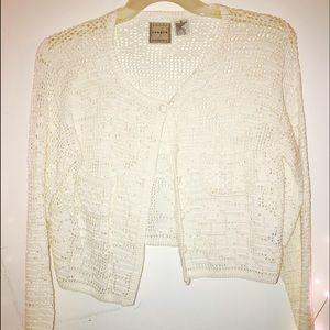Liz Claiborne Knitted Short Cardigan