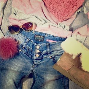 Made in Italy modeling jeans LUUVE Light blue