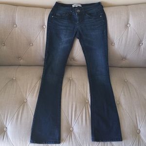 Jolt- Dark blue denim boot cut jeans