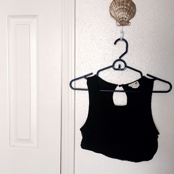 Black LA HEARTS crop top from pac sun