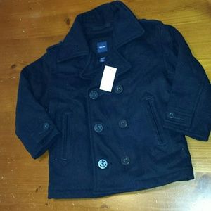 *DONATED* Black Baby Gap Pea Coat Size 3