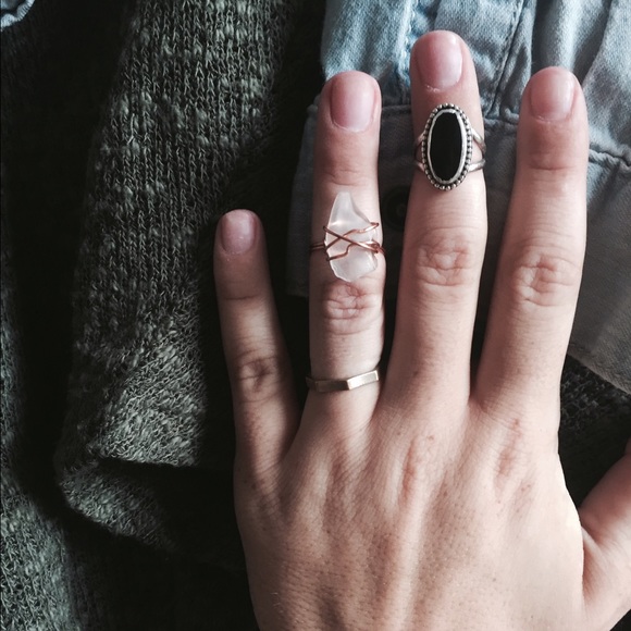 HANDMADE wrapped rings size 6!