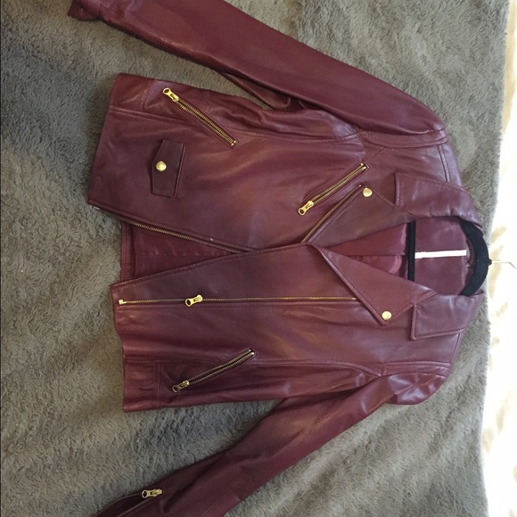 Truth and Pride Red Leather Jacket