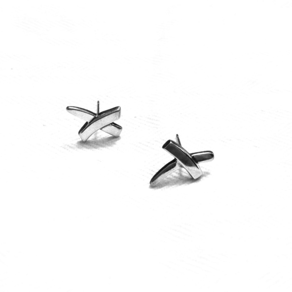 Tiffany & co. sterling criss cross earrings