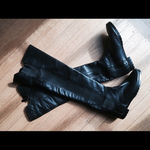 Modern Vintage Bernadette Over The Knee Boots Blk